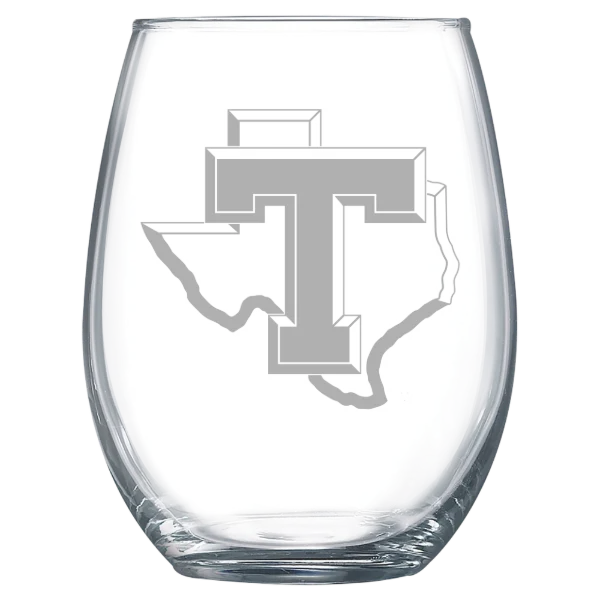 Tarleton State University Polar Camel 15 oz. Stemless Wine Glass