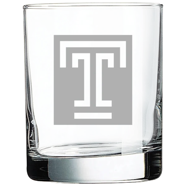 Temple University Polar Camel 10 1/2 oz. On The Rocks Glass
