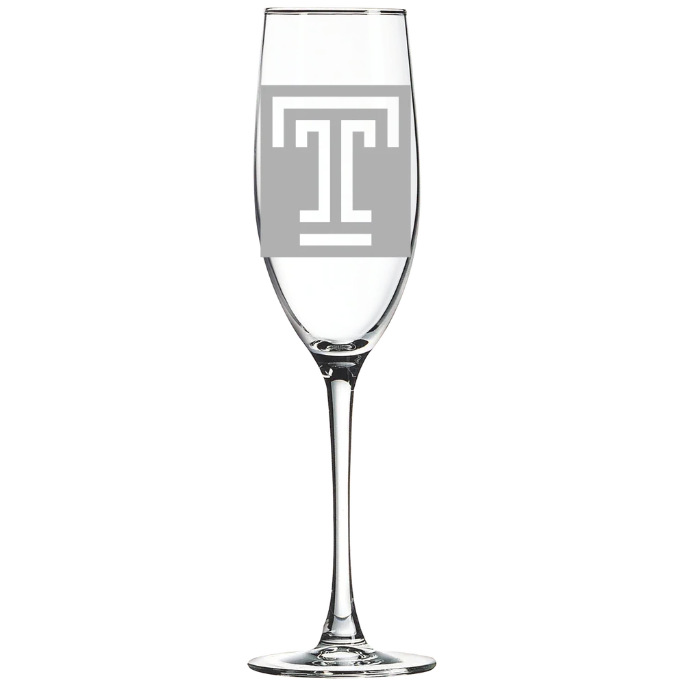 Temple University Polar Camel 8 oz. Champagne Flute