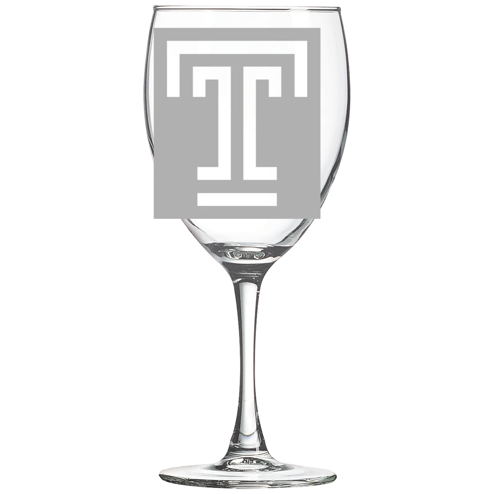 Temple University Polar Camel 10 1/2 oz. Wine Glass