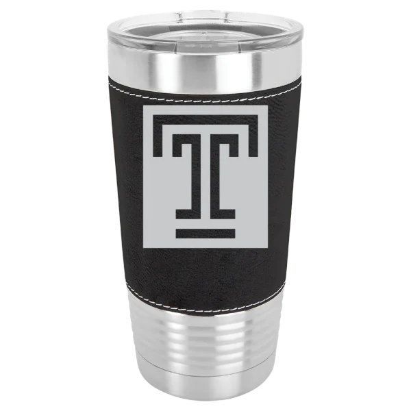 Temple University Polar Camel 20 oz. Leatherette Grip Tumbler with Standard Lid