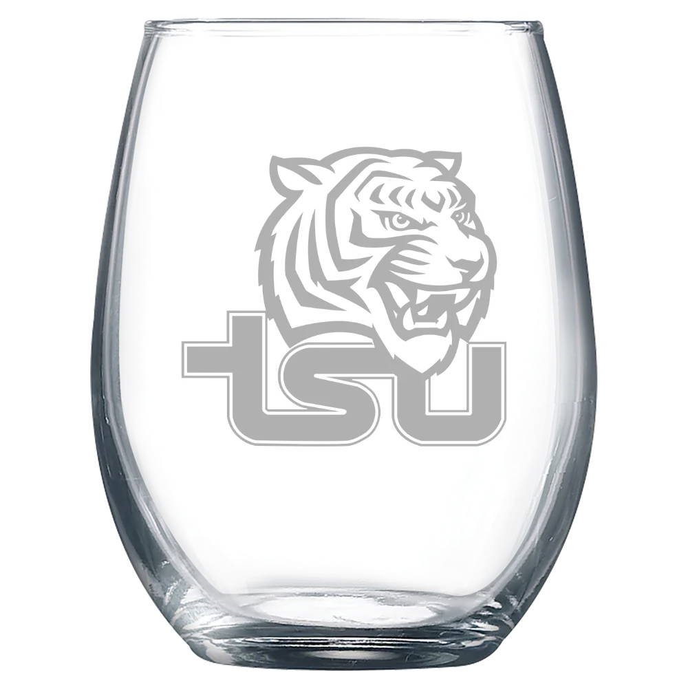 Tennessee State University Polar Camel 9 oz. Stemless Wine Glass