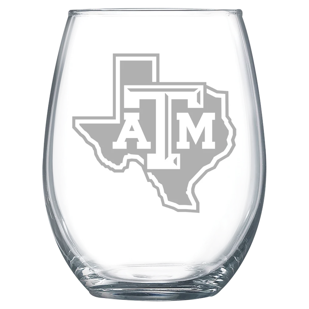 Texas A&M University, College Station Polar Camel 15 oz. Stemless Wine Glass