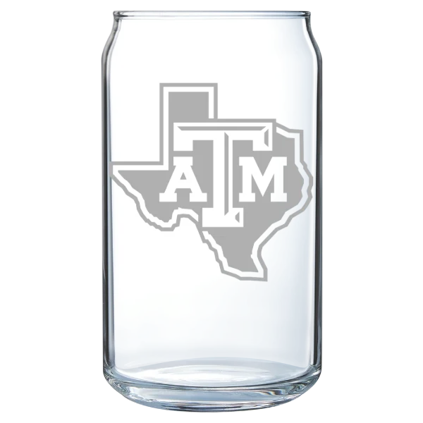 Texas A&M University, College Station Polar Camel 16 oz. Can Glass