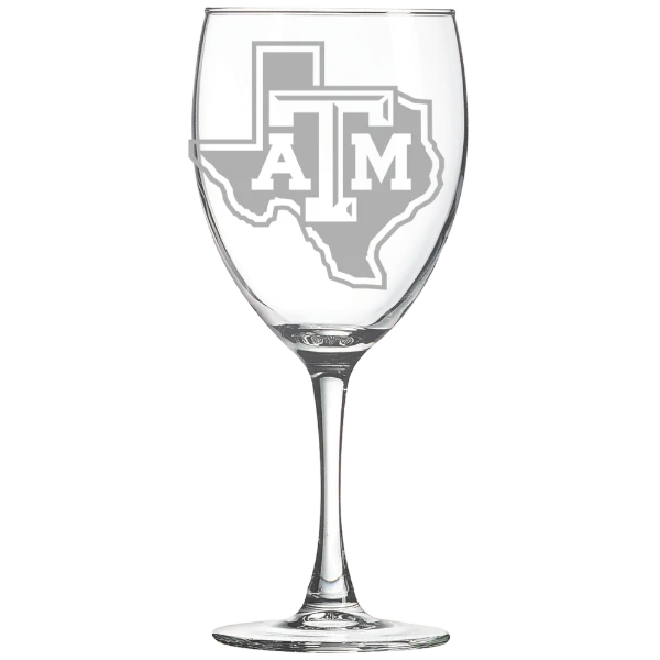 Texas A&M University, College Station Polar Camel 10 1/2 oz. Wine Glass