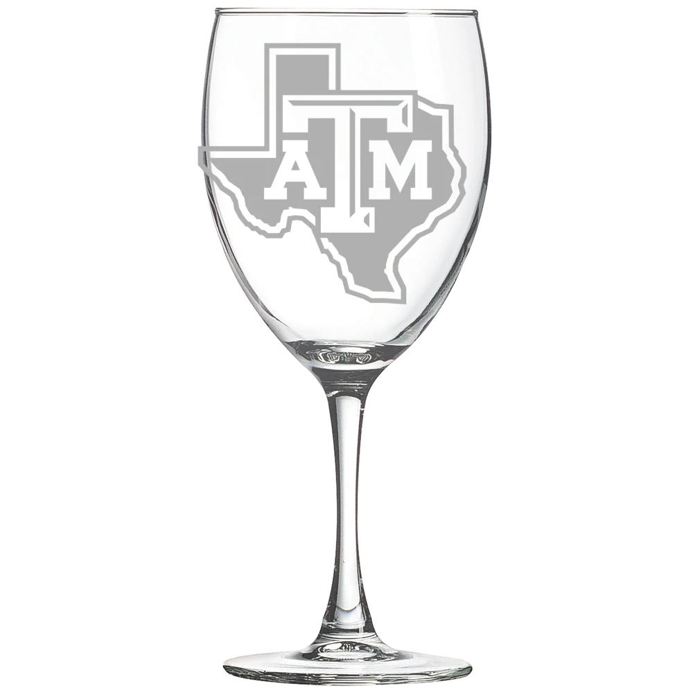 Texas A&M University, College Station Polar Camel 10 1/2 oz. Wine Glass