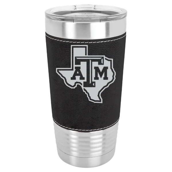 Texas A&M University, College Station Polar Camel 20 oz. Leatherette Grip Tumbler with Standard Lid