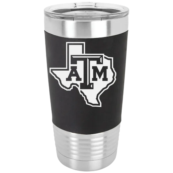 Texas A&M University, College Station Polar Camel 20 oz. Silicone Grip Tumbler with Standard Lid