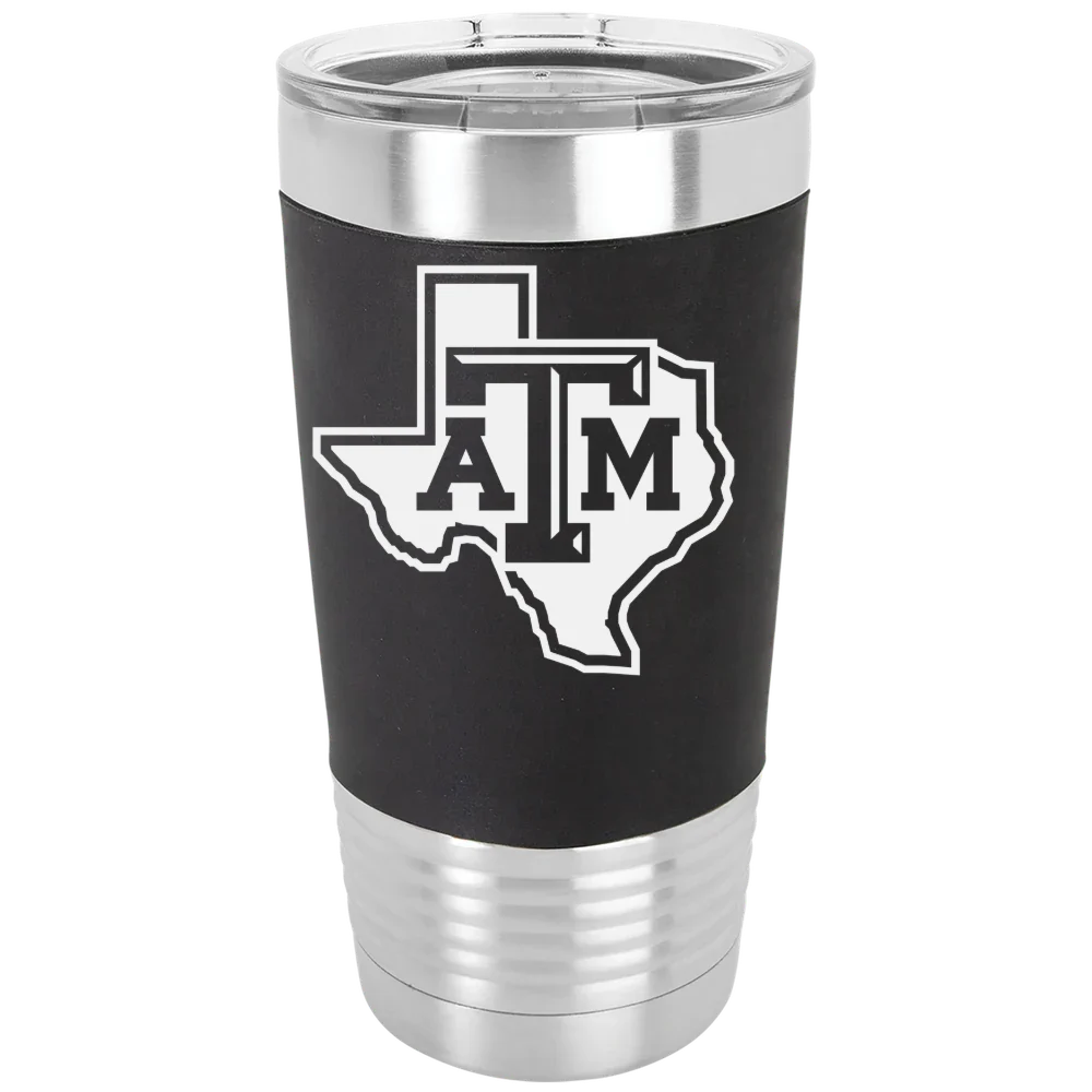 Texas A&M University, College Station Polar Camel 20 oz. Silicone Grip Tumbler with Standard Lid