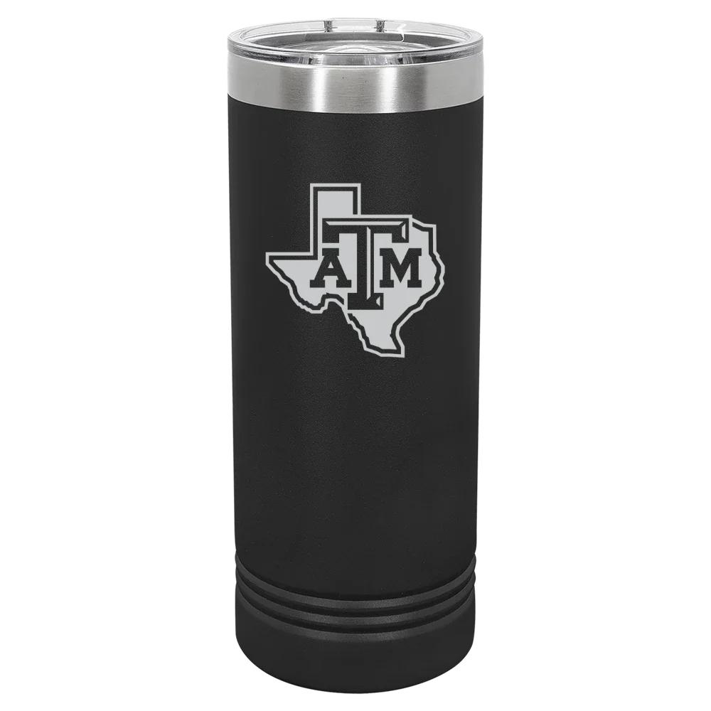Texas A&M University, College Station Polar Camel 22 oz. Skinny Tumbler with Slider Lid