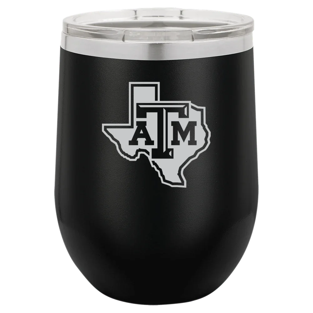Texas A&M University, College Station Polar Camel 12 oz. Stemless Wine Tumbler