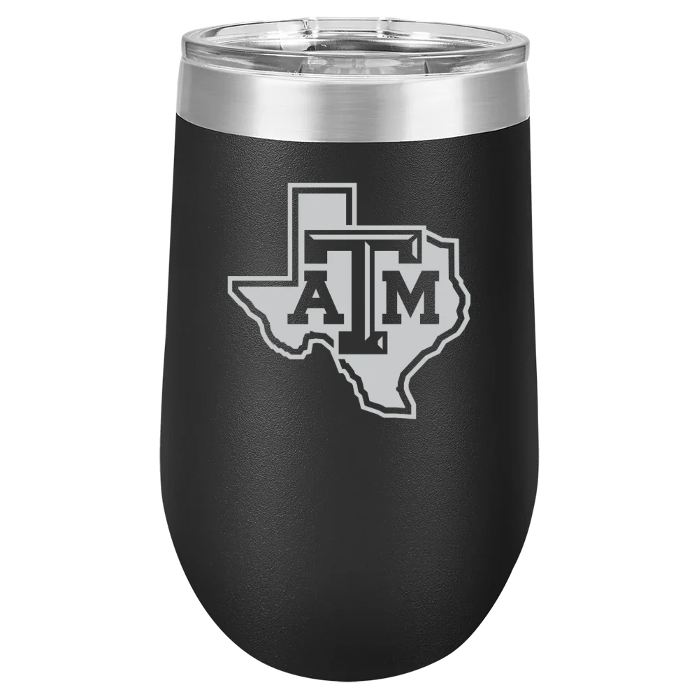 Texas A&M University, College Station Polar Camel 16 oz. Stemless Wine Tumbler