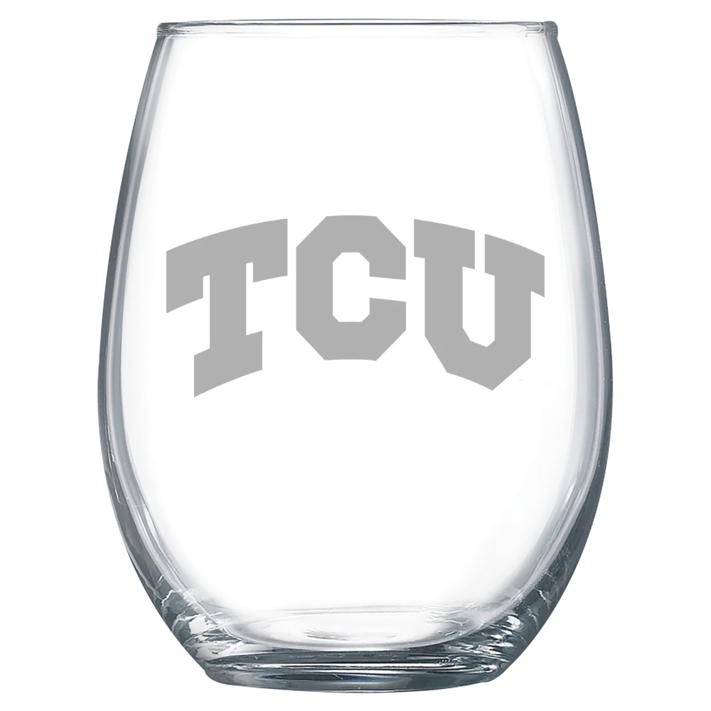 Texas Christian University Polar Camel 15 oz. Stemless Wine Glass