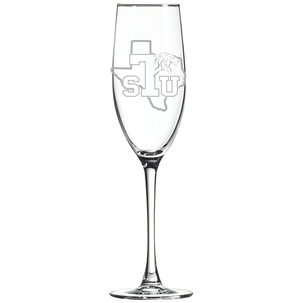Texas Southern University Polar Camel 8 oz. Champagne Flute