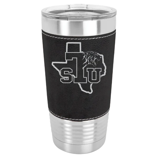 Texas Southern University Polar Camel 20 oz. Leatherette Grip Tumbler with Standard Lid