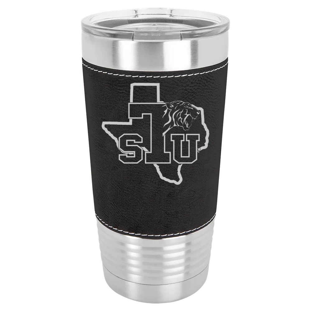 Texas Southern University Polar Camel 20 oz. Leatherette Grip Tumbler with Standard Lid