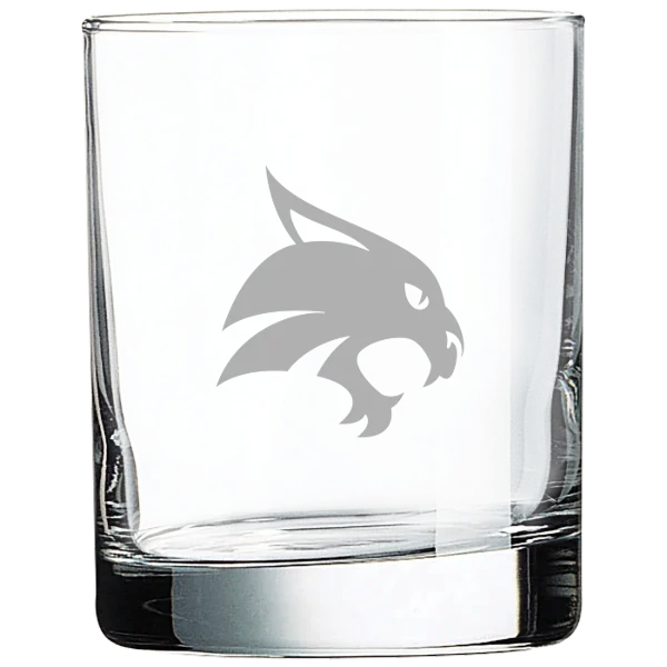 Texas State University Polar Camel 10 1/2 oz. On The Rocks Glass