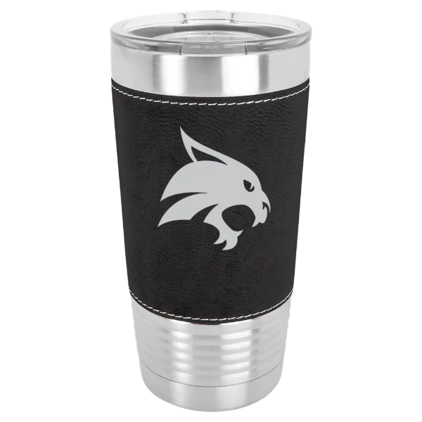Texas State University Polar Camel 20 oz. Leatherette Grip Tumbler with Standard Lid