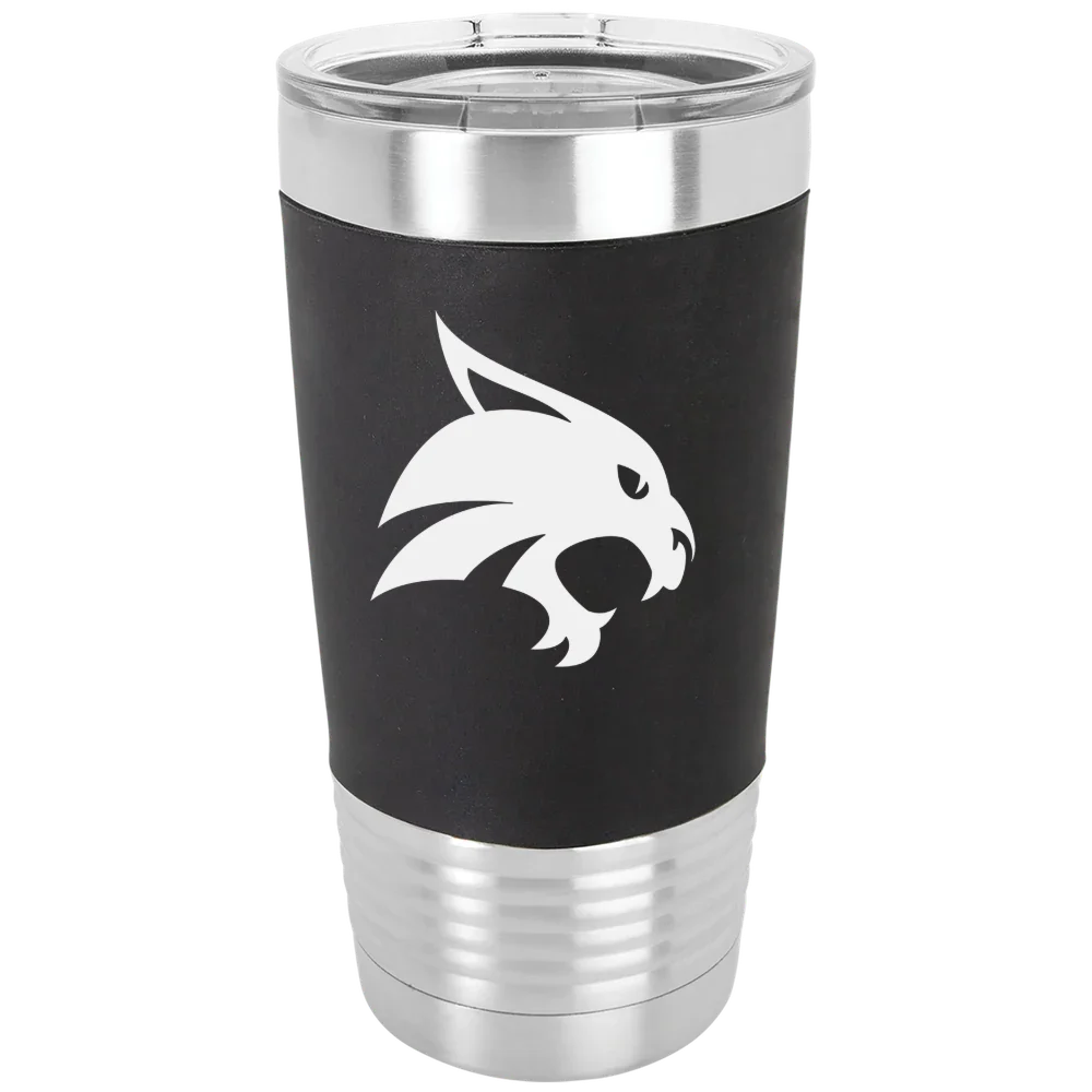 Texas State University Polar Camel 20 oz. Silicone Grip Tumbler with Standard Lid