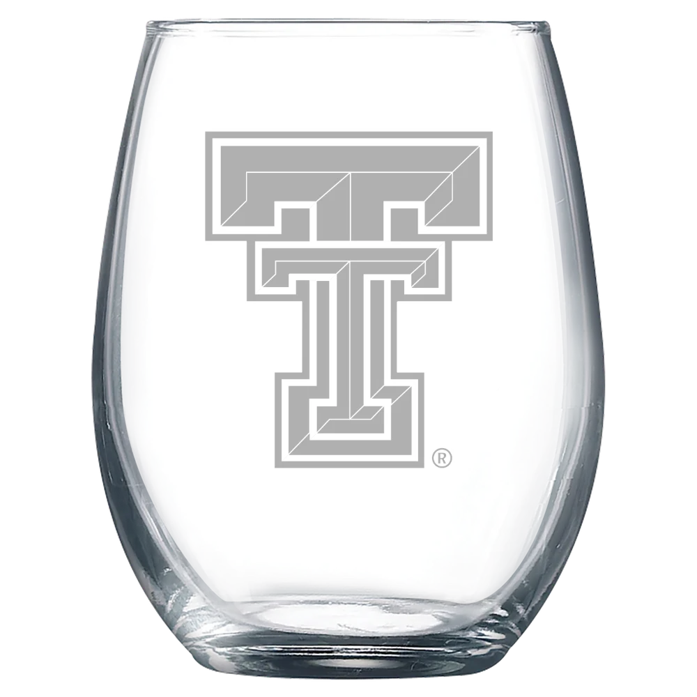 Texas Tech University Polar Camel 9 oz. Stemless Wine Glass