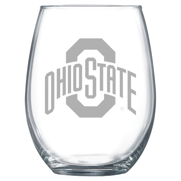 The Ohio State University Polar Camel 15 oz. Stemless Wine Glass