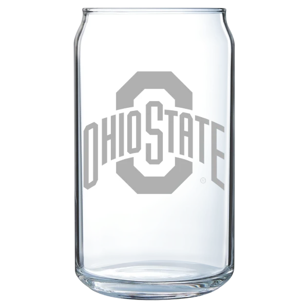 The Ohio State University Polar Camel 16 oz. Can Glass