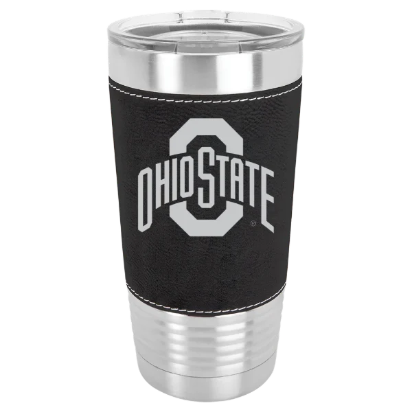 The Ohio State University Polar Camel 20 oz. Leatherette Grip Tumbler with Standard Lid