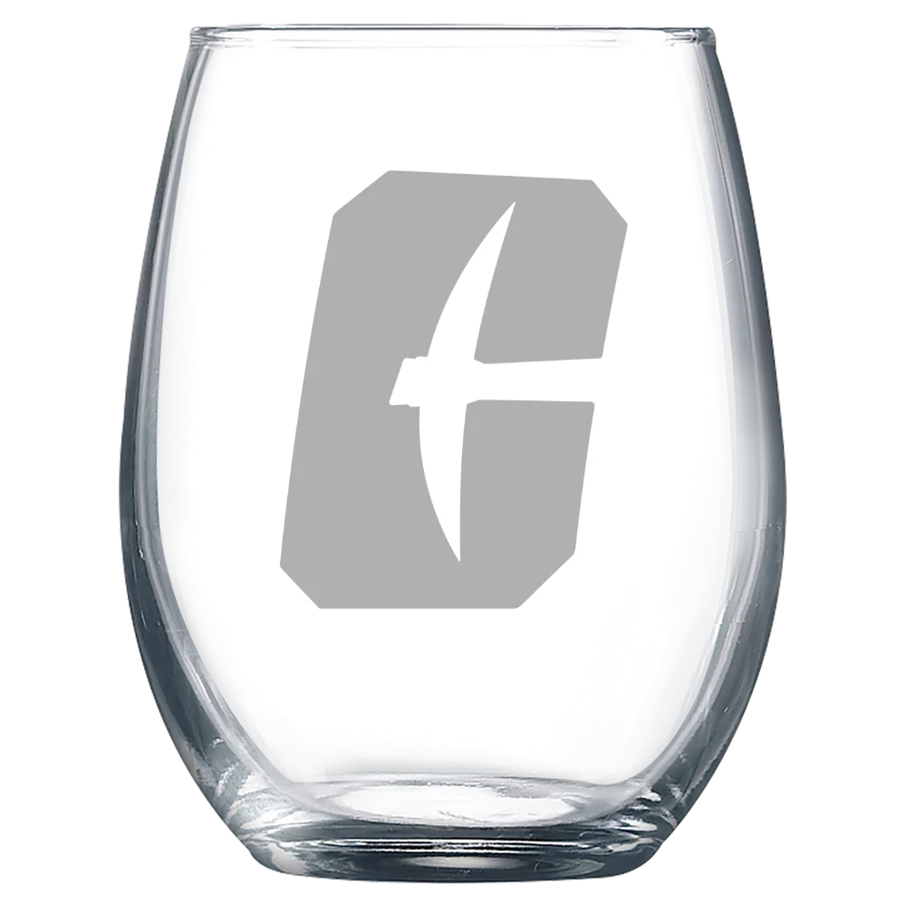 The University of North Carolina at Charlotte Polar Camel 9 oz. Stemless Wine Glass