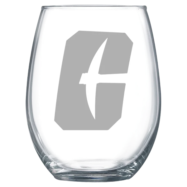 The University of North Carolina at Charlotte Polar Camel 15 oz. Stemless Wine Glass
