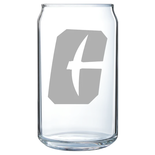 The University of North Carolina at Charlotte Polar Camel 16 oz. Can Glass