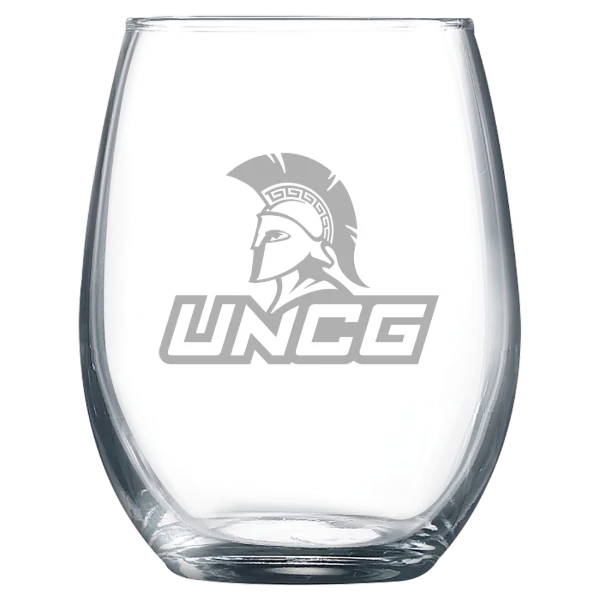 The University of North Carolina at Greensboro Polar Camel 9 oz. Stemless Wine Glass