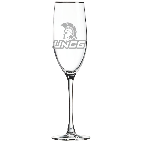 The University of North Carolina at Greensboro Polar Camel 8 oz. Champagne Flute