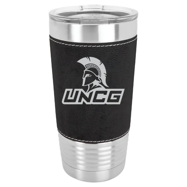 The University of North Carolina at Greensboro Polar Camel 20 oz. Leatherette Grip Tumbler with Standard Lid