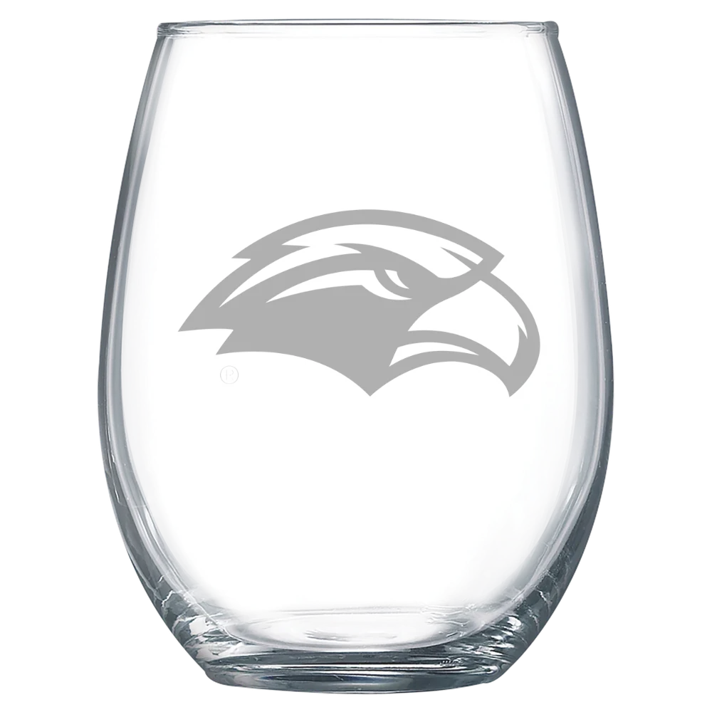 The University of Southern Mississippi Polar Camel 15 oz. Stemless Wine Glass