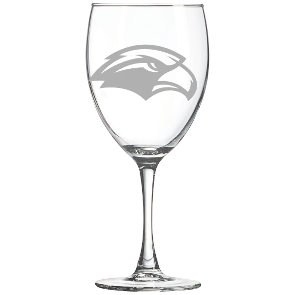 The University of Southern Mississippi Polar Camel 10 1/2 oz. Wine Glass