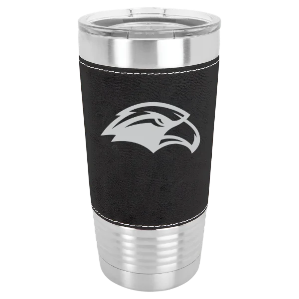 The University of Southern Mississippi Polar Camel 20 oz. Leatherette Grip Tumbler with Standard Lid