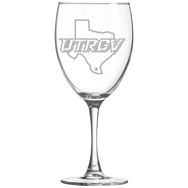 The University of Texas Rio Grande Valley Polar Camel 10 1/2 oz. Wine Glass