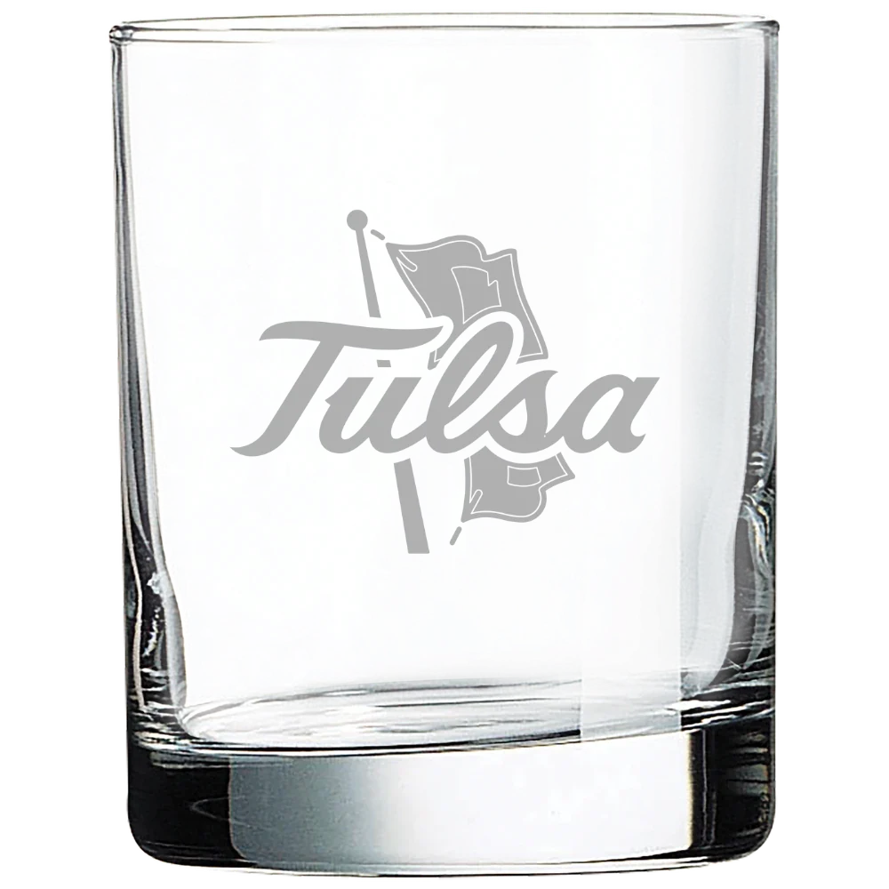 The University of Tulsa Polar Camel 10 1/2 oz. On The Rocks Glass