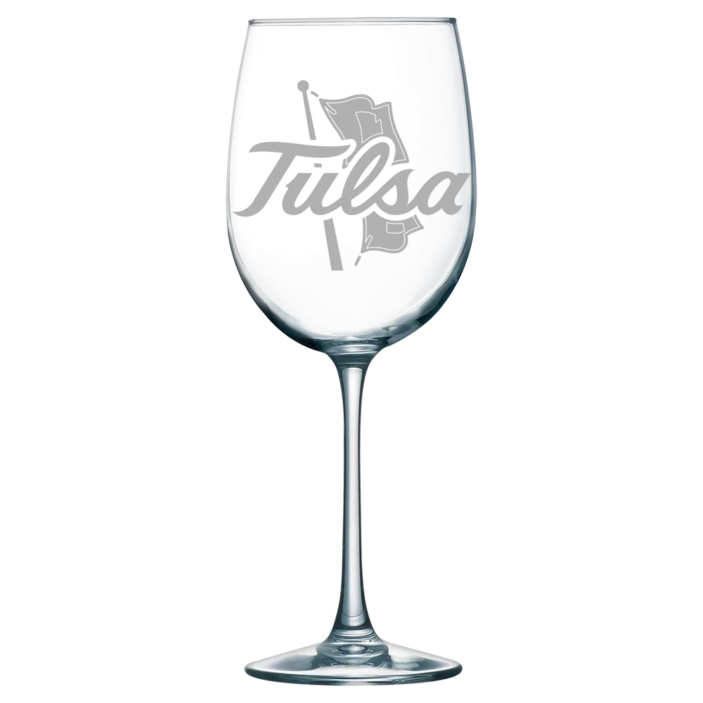 The University of Tulsa Polar Camel 19 oz. Wine Glass