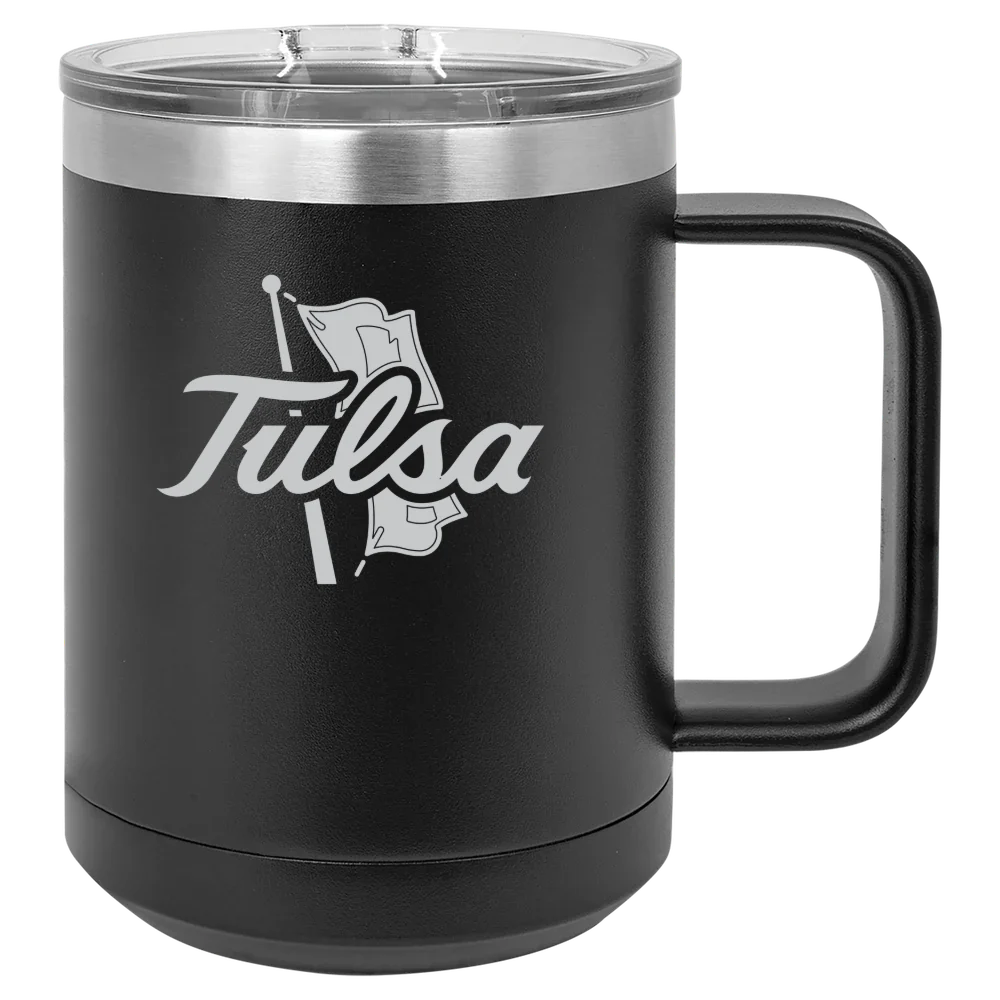The University of Tulsa Polar Camel 15 oz. Mug with Slider Lid