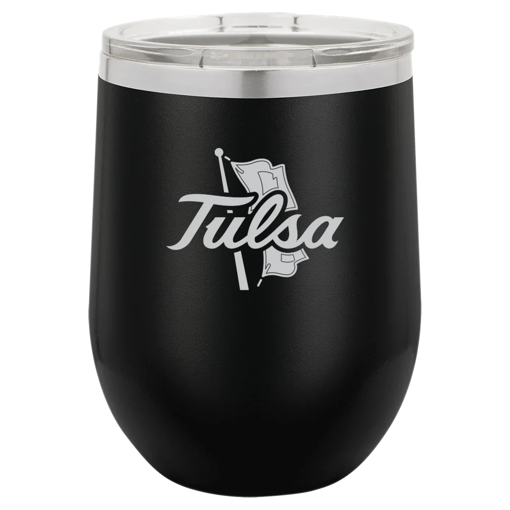 The University of Tulsa Polar Camel 12 oz. Stemless Wine Tumbler