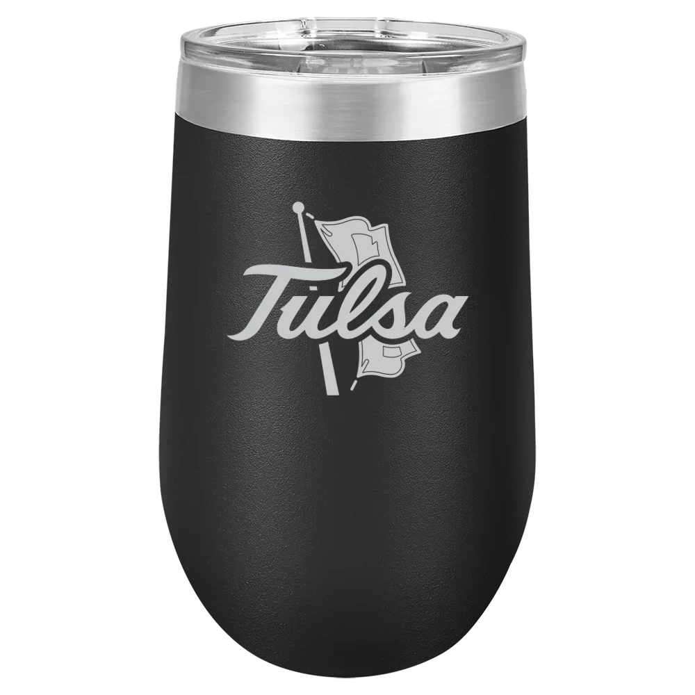 The University of Tulsa Polar Camel 16 oz. Stemless Wine Tumbler