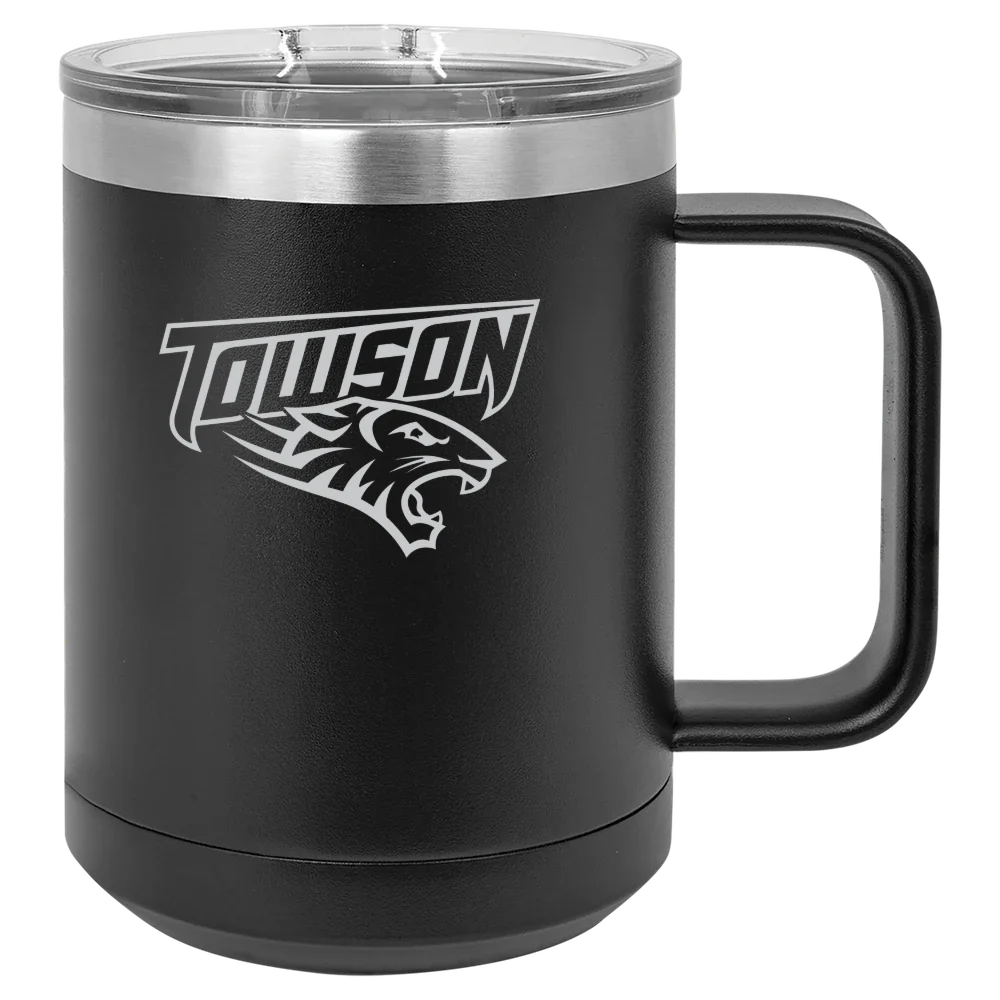 Towson University Polar Camel 15 oz. Mug with Slider Lid