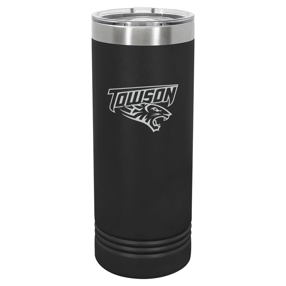 Towson University Polar Camel 22 oz. Skinny Tumbler with Slider Lid