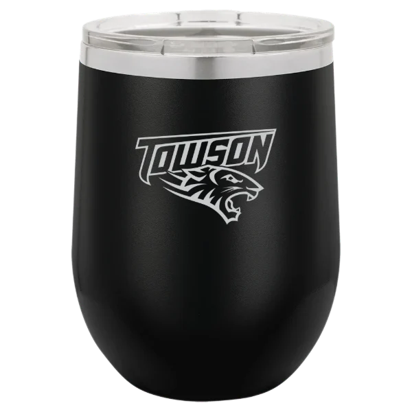 Towson University Polar Camel 12 oz. Stemless Wine Tumbler