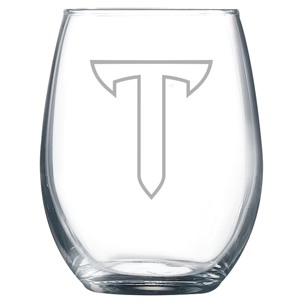 Troy University Polar Camel 9 oz. Stemless Wine Glass