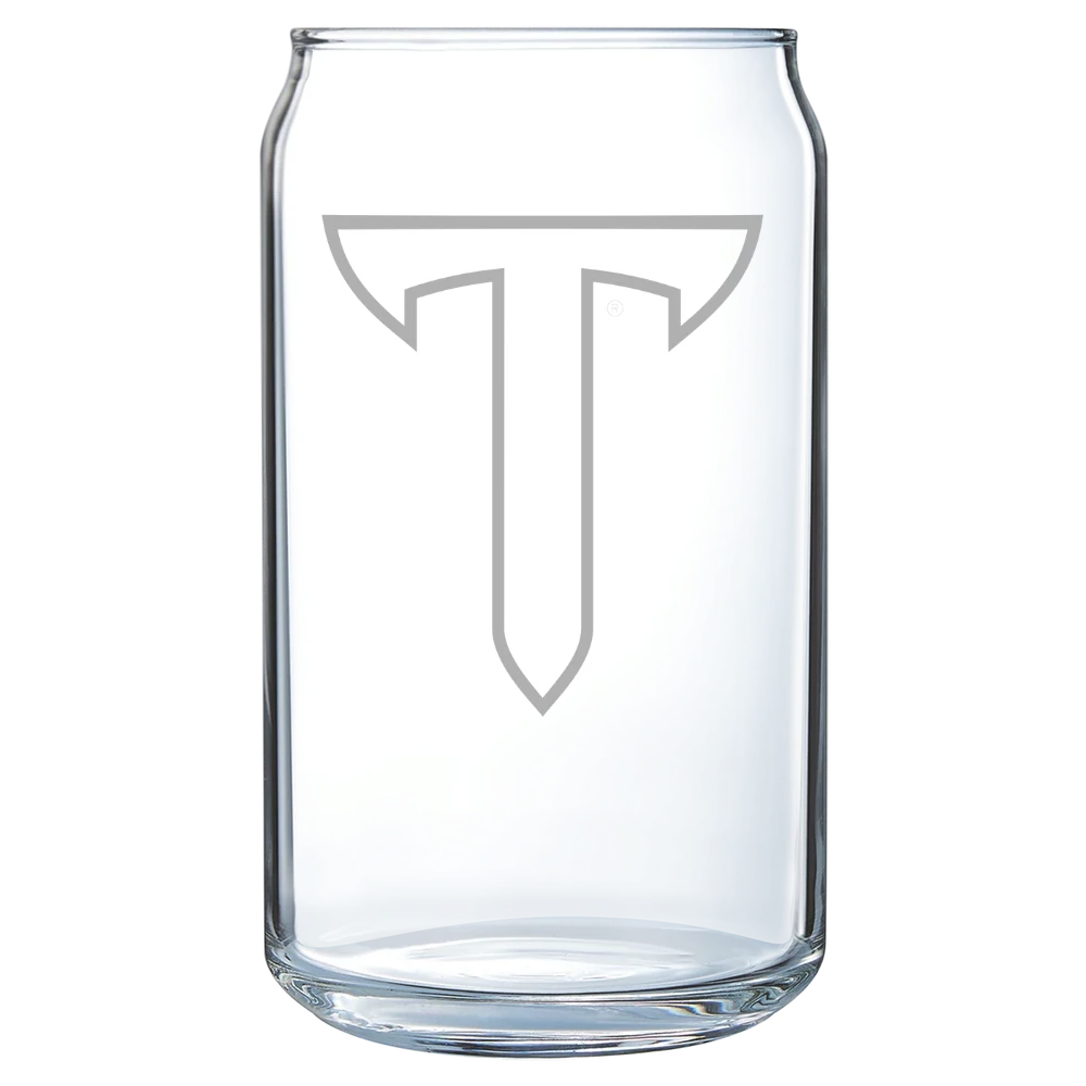 Troy University Polar Camel 16 oz. Can Glass