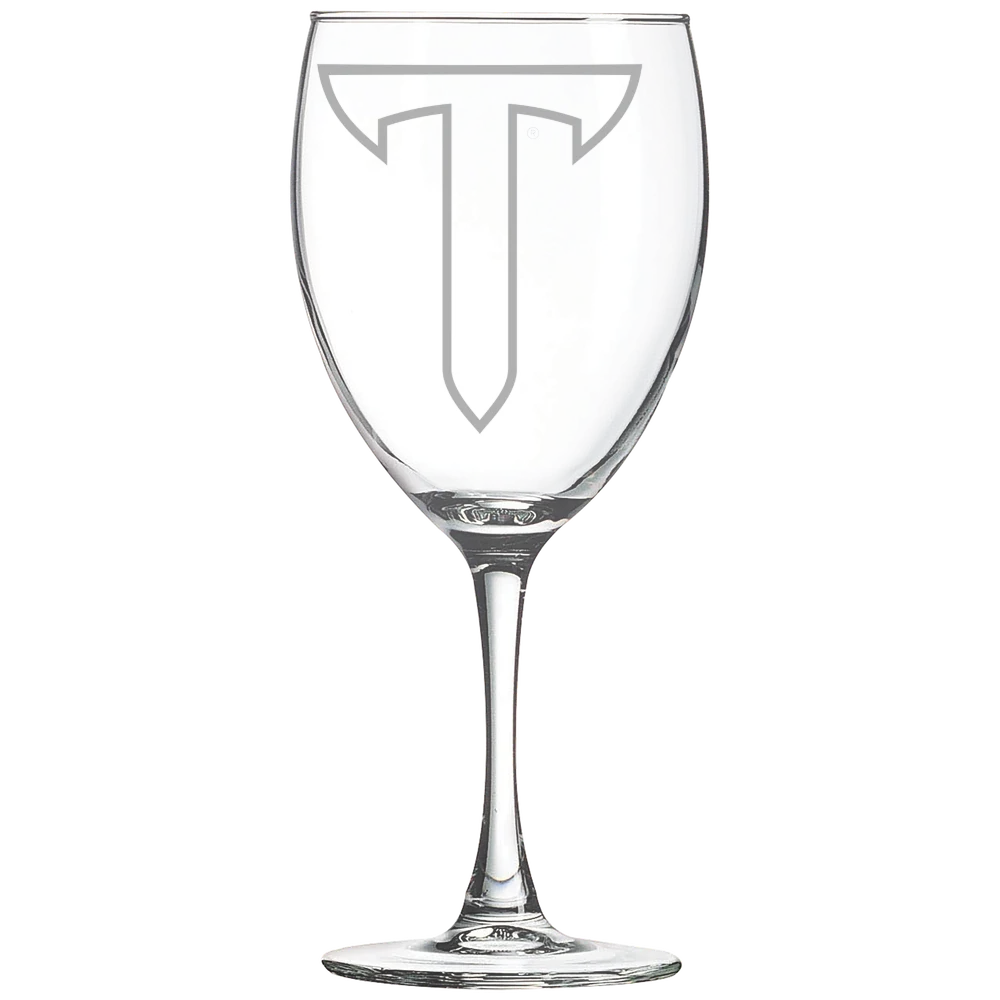 Troy University Polar Camel 10 1/2 oz. Wine Glass