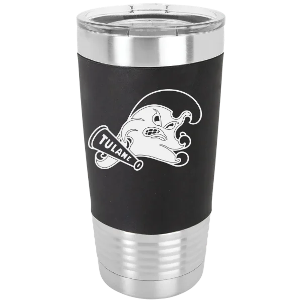 Tulane University Polar Camel 20 oz. Silicone Grip Tumbler with Standard Lid