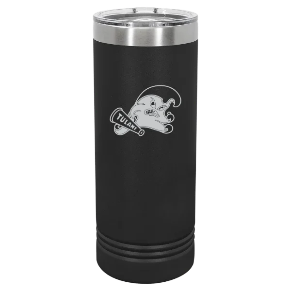 Tulane University Polar Camel 22 oz. Skinny Tumbler with Slider Lid